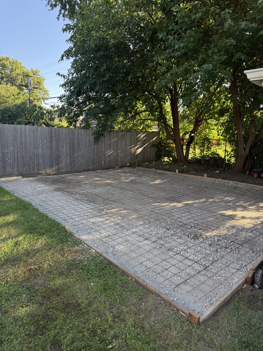 Patio Prep — Rebar Grid